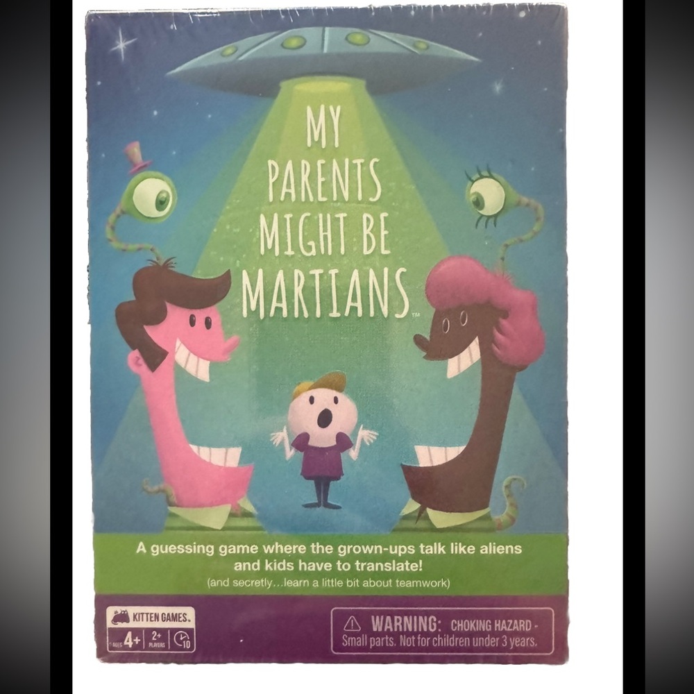 My Parents Might Be Martians Game - Family Game Night‎ NEW & SEALED Ages 4 +